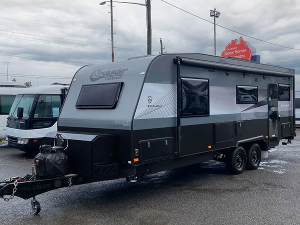 2024 Crusader Caravans Excalibur Prince 23'11 Luxury Solar Panels Independent Suspension