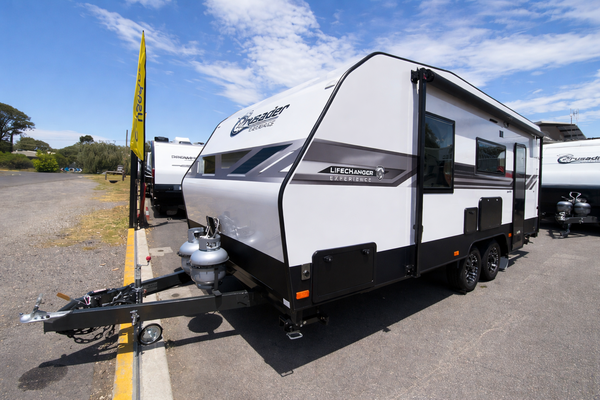 2025 Crusader Caravans Lifechanger Experience 25'7 Luxury Tandem Axle Club Lounge