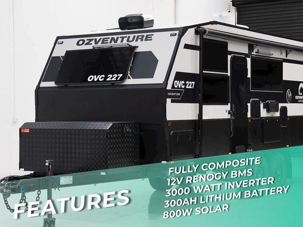 2025 Oz Venture Caravans 22'7 Off Road Solar Panels Lithium Battery