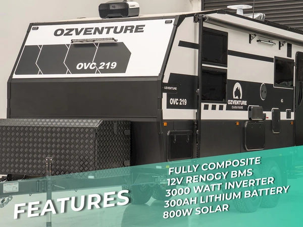 2025 Oz Venture Caravans 21'11 Off Road Solar Panels Lithium Battery