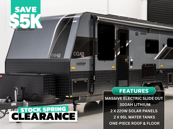 2025 Essential Caravans C-Class 22'10 Touring Diesel Heater Air Conditioning