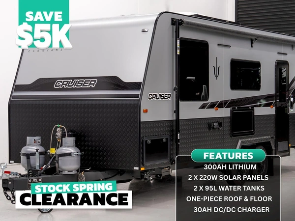 Essential Caravans Cruiser 21' Off Road Solar Lithium Diesel Heater Air Conditioner