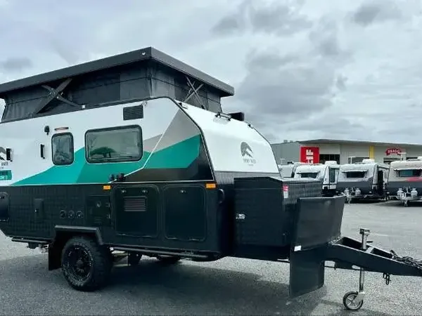 2026 Snowy River Caravans SRH13 13' Hybrid Solar Lithium Full Ensuite