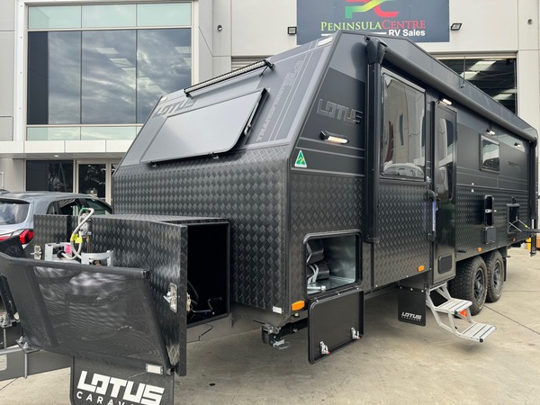 2023 Lotus Caravans Transformer 25' Off Road Family Slide Out Bunk Beds