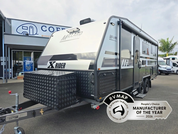 2026 Millard Caravans Xrider 22'4 Family Touring Solar Panels Full Ensuite
