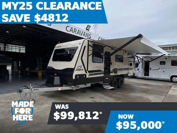 2025 Jayco Caravans Discovery 22'8 Family Lithium Battery Solar Panels Double Bunk