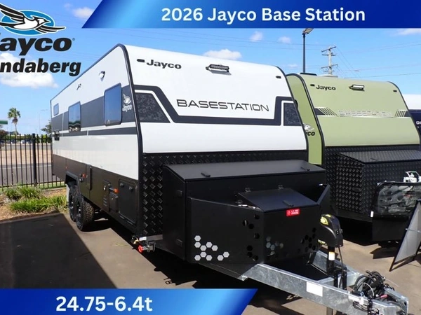 2026 Jayco Caravans Base Station 24'9 Touring Lithium Battery Solar Panels