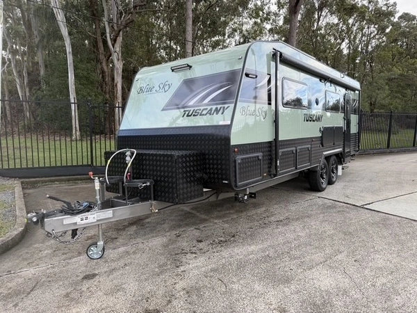 2025 Blue Sky Caravans Tuscany 23' Off Road Solar Lithium Full Ensuite