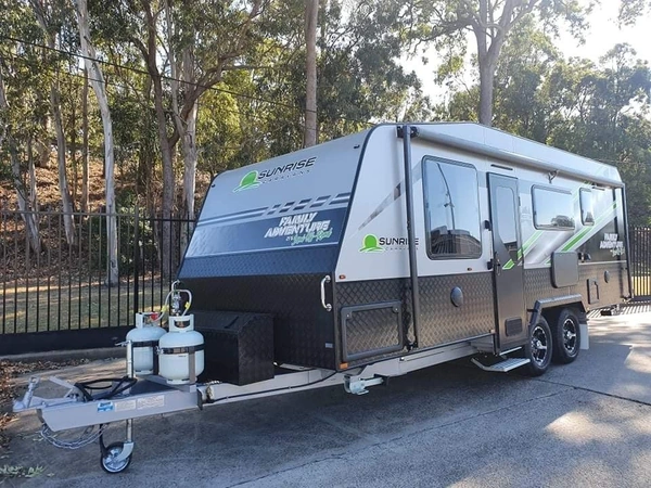 2026 Sunrise Caravans Family Adventure 21'6 Family Solar Panels Washing Machine