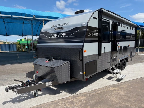 2026 Concept Caravans Ascot 21'6 Luxury Lithium Battery Solar Panels Queen Bed