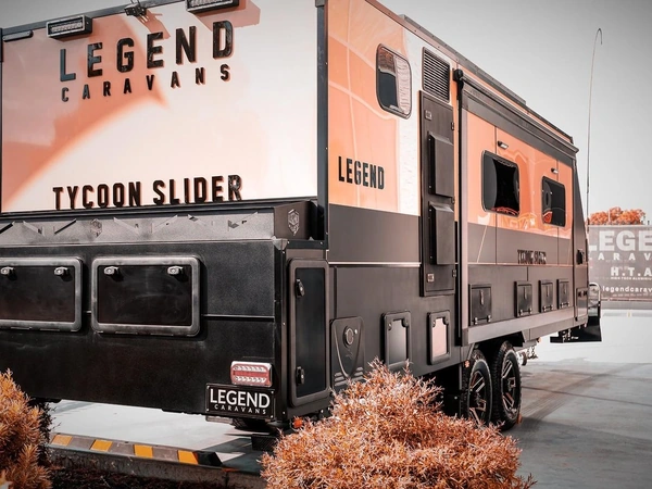 2026 Legend Caravans Tycoon Slider 23' Luxury Solar Lithium Full Ensuite