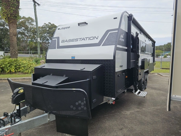 2026 Jayco Caravans Basestation 24' Off Road Diesel Heater Outdoor Kitchen